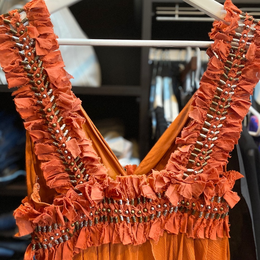Catherine Malandrino pumpkin dress